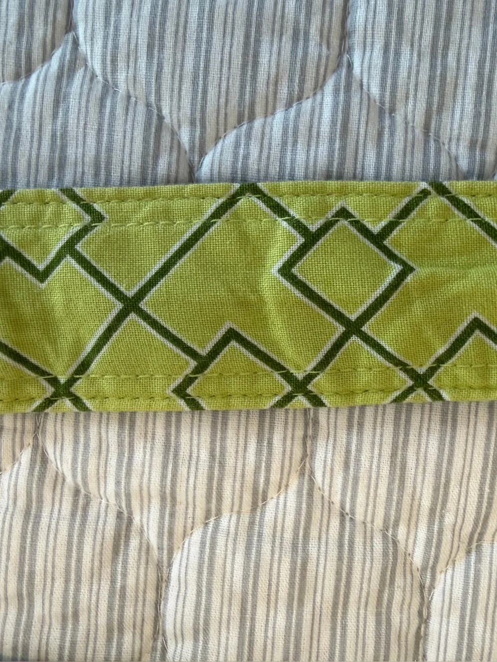 Women’s Black Green Botanical & Geometric fabric belt large